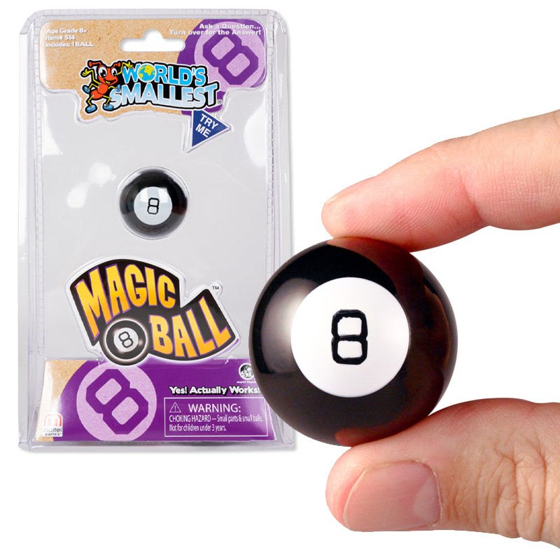 World's Smallest Magic Mystic 8 Ball Keyring – Fortune Teller Decision Ball Charm