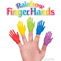 Rainbow Finger Hands Bulk Box