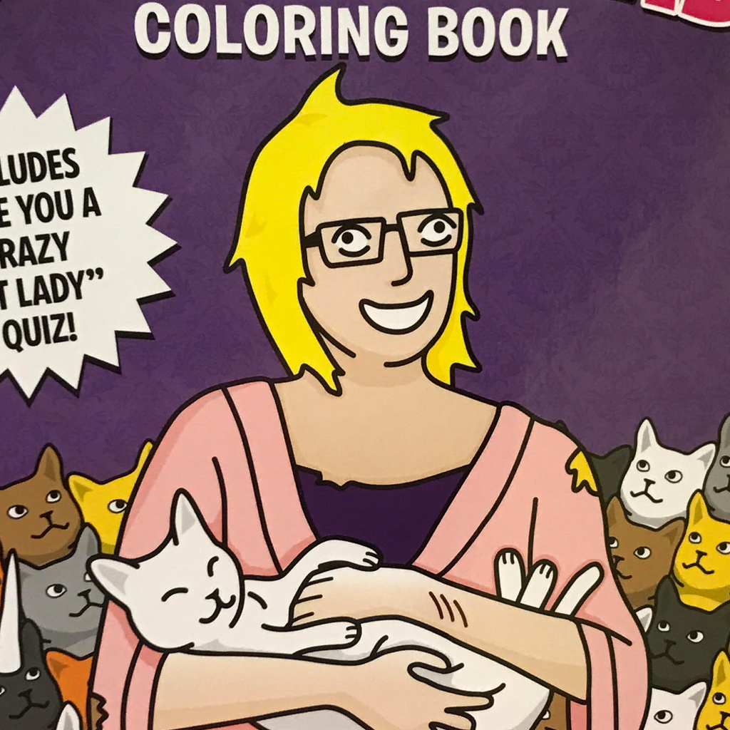 Not a Review of the Crazy Cat Lady Coloring Book Archie McPhee