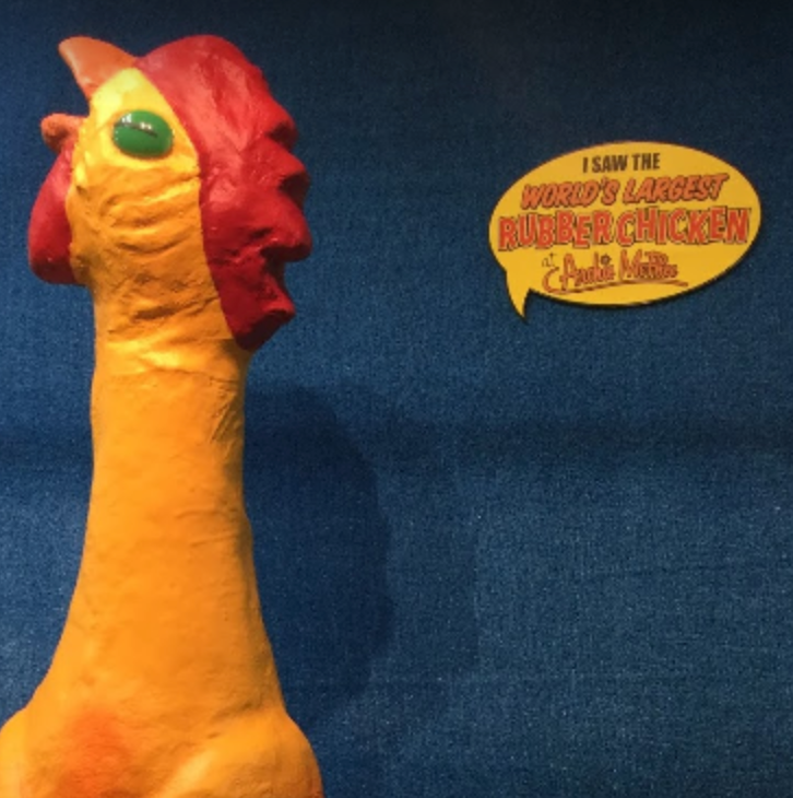World's largest rubber chicken head