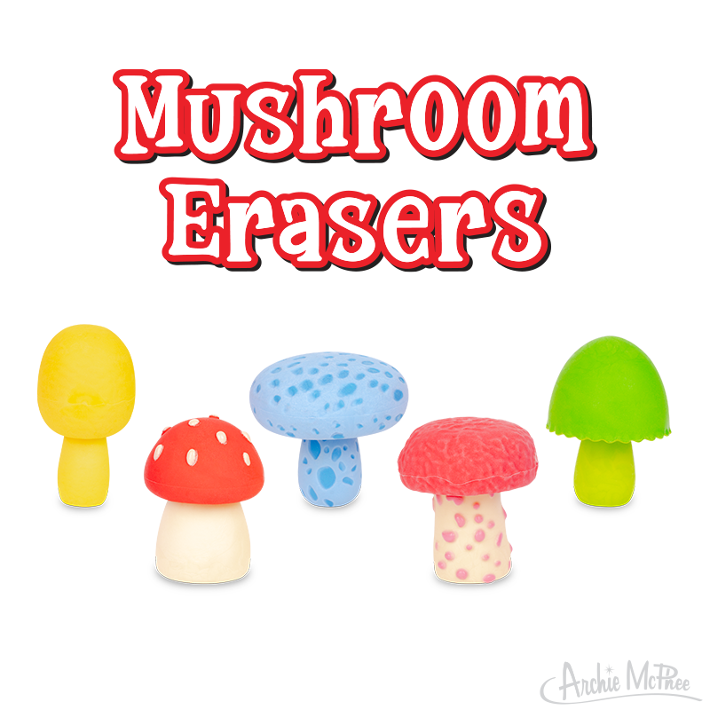 Mushroom Erasers