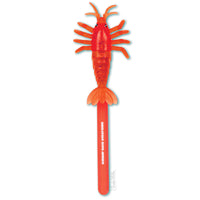 Bright red Shrimp Back Scratcher with a comfortable handle and detailed prawn design for reaching those tricky itches.