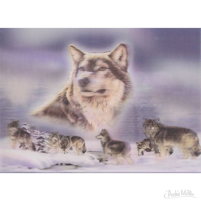 Pack of Wolves Lenticular Card 