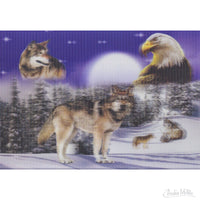 Wolf and Eagle Lenticular Card 