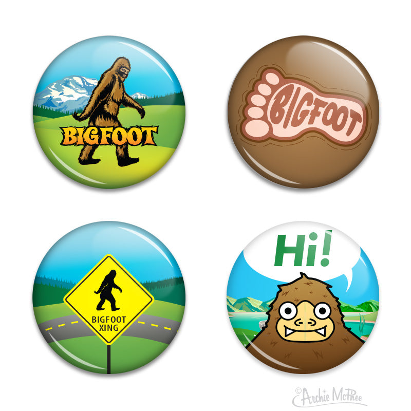 Bigfoot Buttons