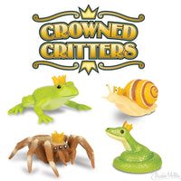 Four Crowned Critters - frog, snail, spider and snake