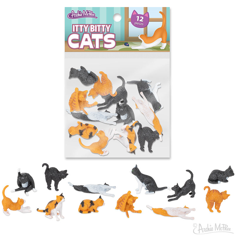 Plastic cat figures fashion