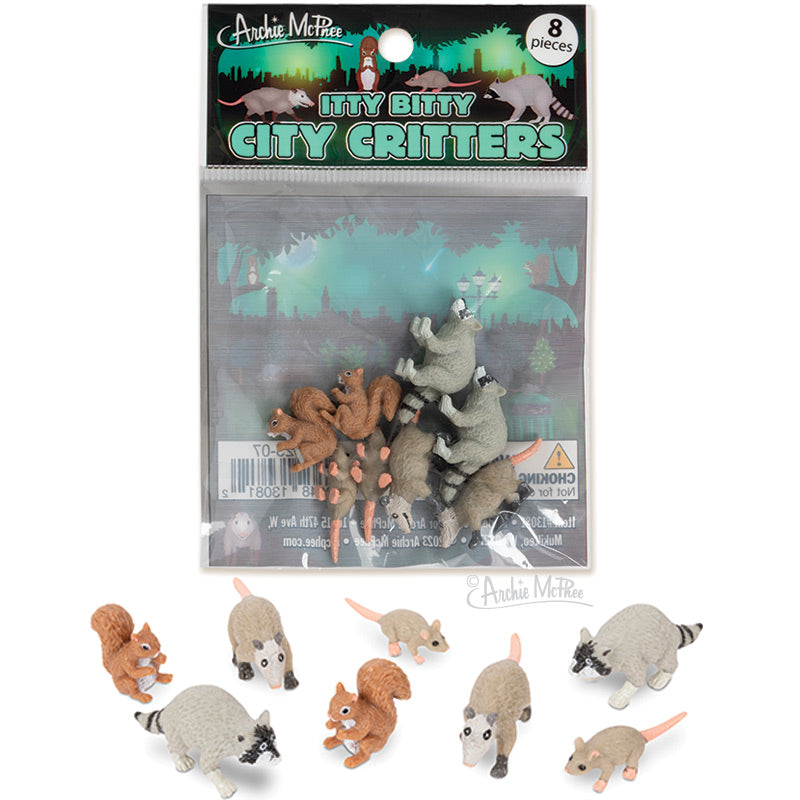 Itty Bitty City Critters - Bag of 8 – Archie McPhee