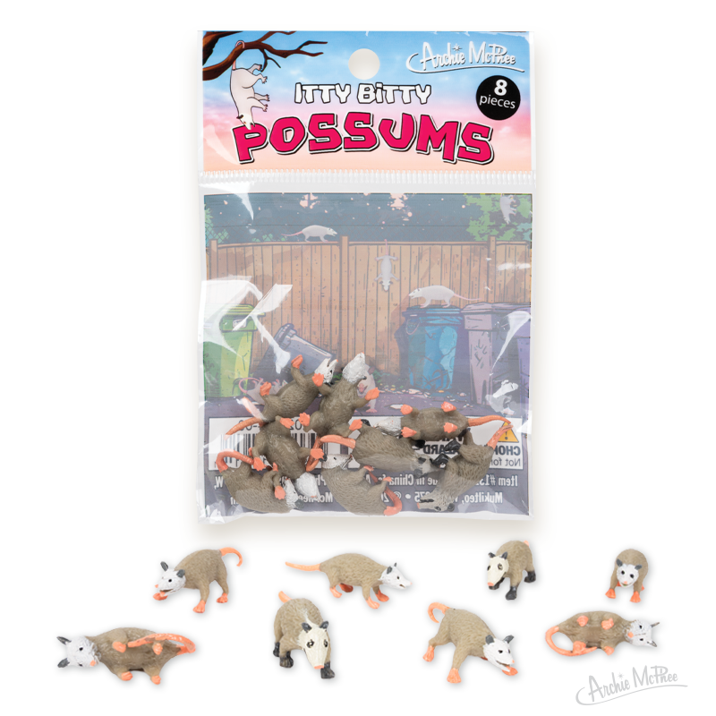 Itty Bitty Possums - Bag of 8 – Archie McPhee