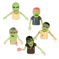 Glow Zombie Finger Puppets - Bulk Box
