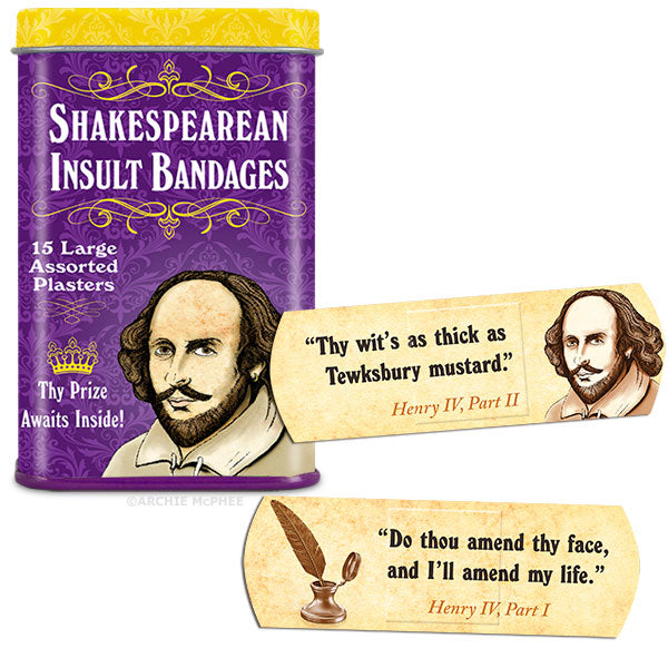 Shakespearean Insult Bandages - Bulk Box