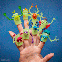 Glow-in-the-Dark Finger Monsters