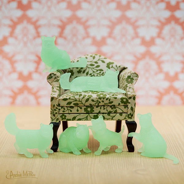 Glow Cats Glow in the Dark Cats Archie McPhee