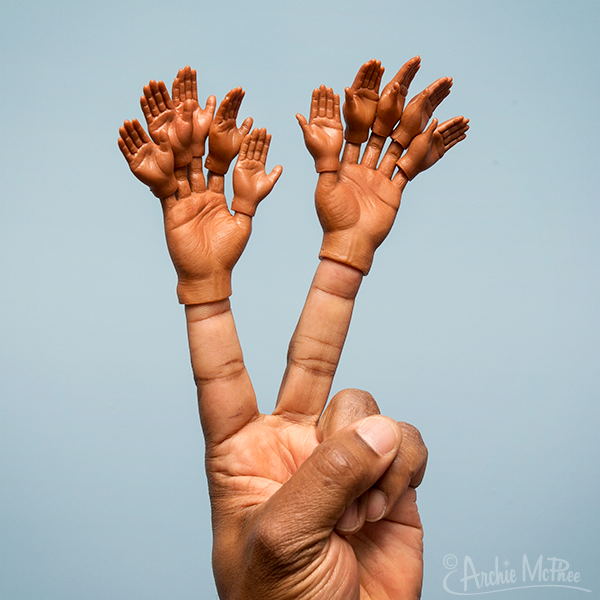 Daily Portable Dark Skin Tone Tiny Hands (Middle India