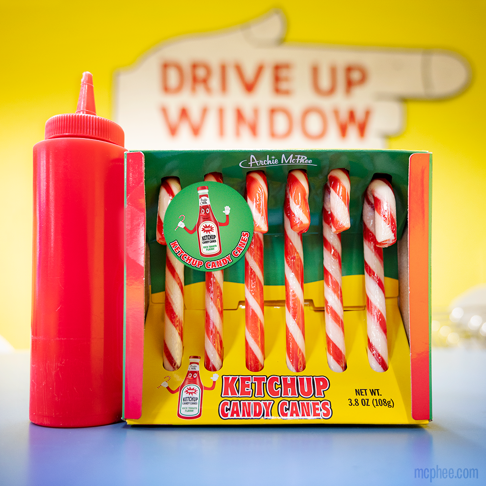 Ketchup Candy Canes
