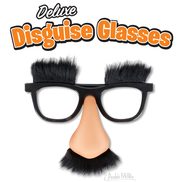 Deluxe Disguise Glasses - Light Skin Tone