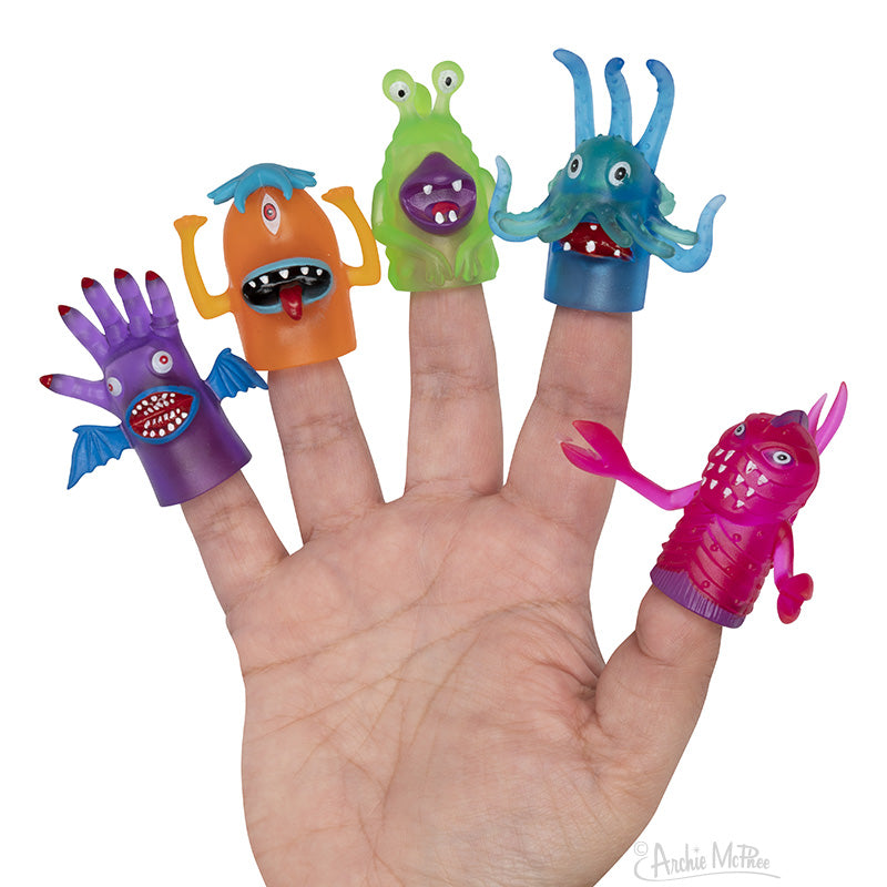Fantastic Finger Monsters Set of 6 Archie McPhee