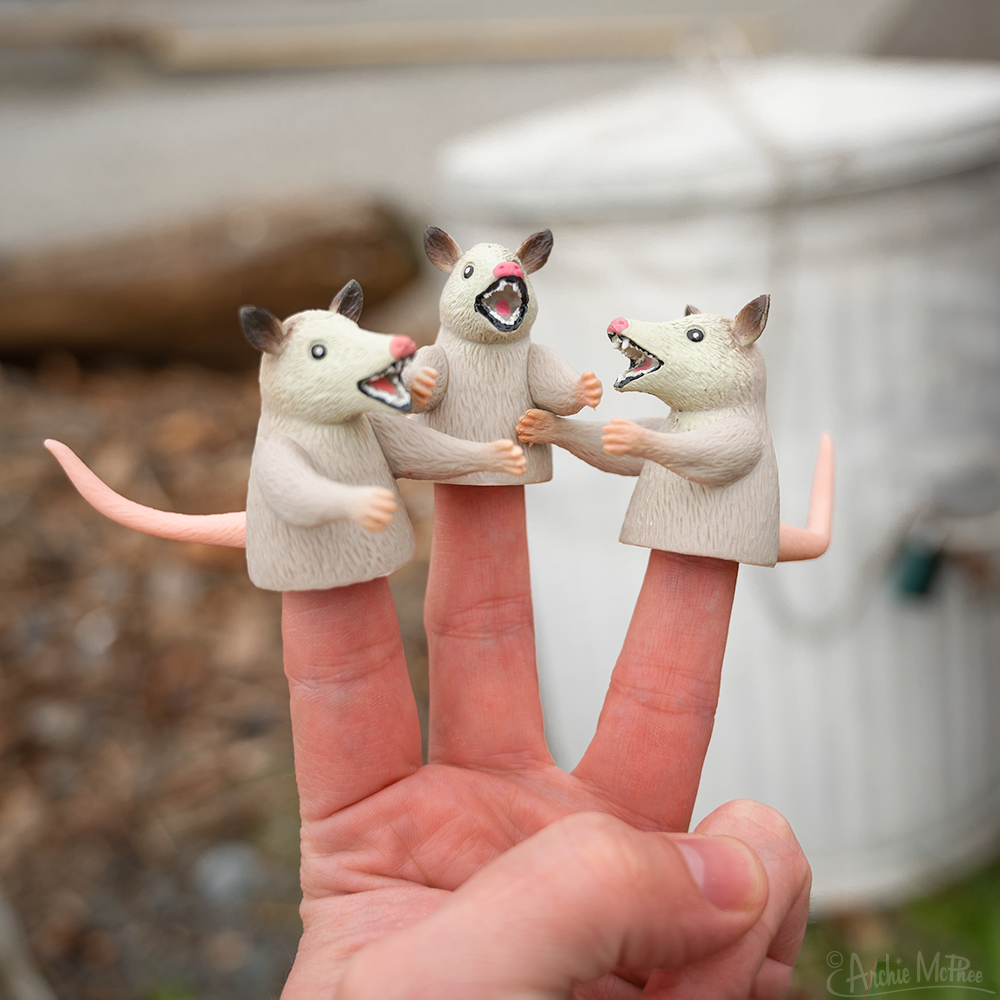 Finger Possums - Set of 3 Possum Finger Puppets