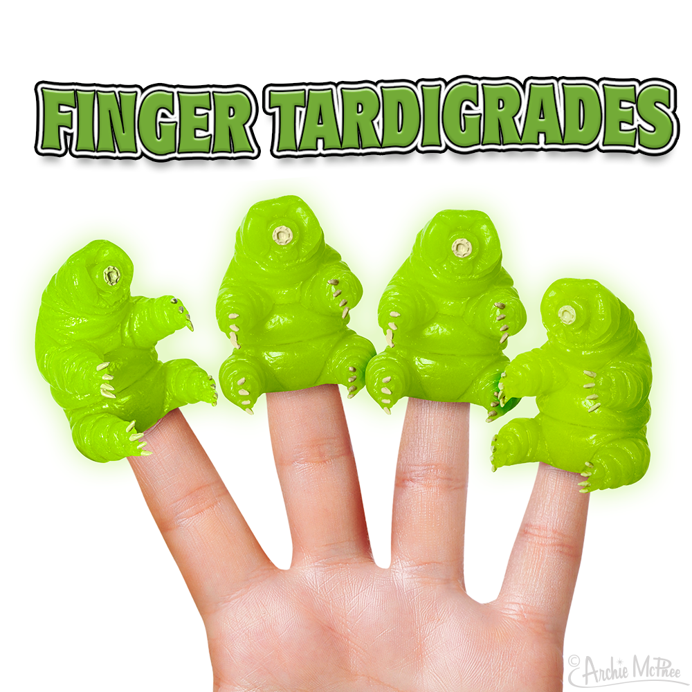 Glow-in-the-Dark Finger Tardigrades