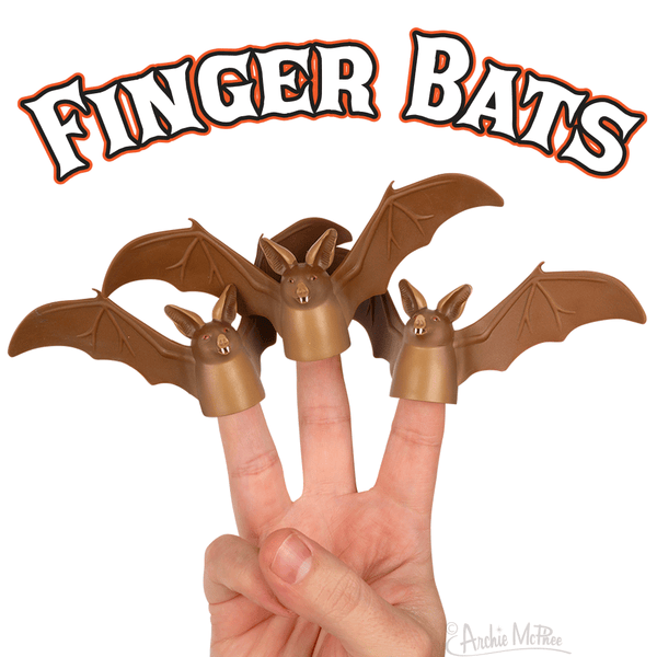 Finger Bats - Set of 3 Bat Finger Puppets
