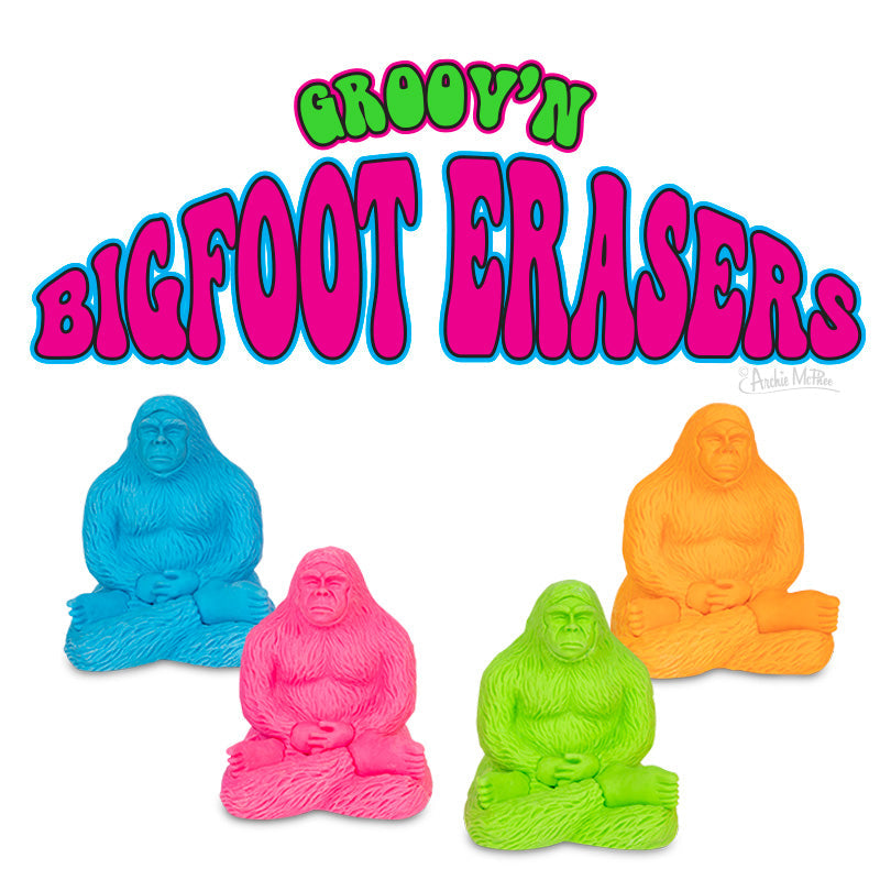 Groov'n Bigfoot Erasers Bulk Box