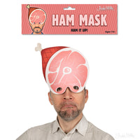 Man wearing a Ham Mask