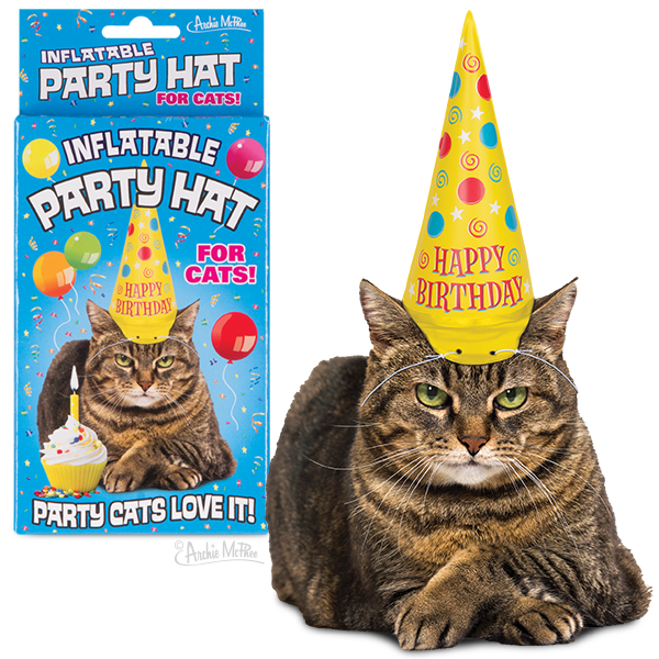 Inflatable Party Hat for Cats