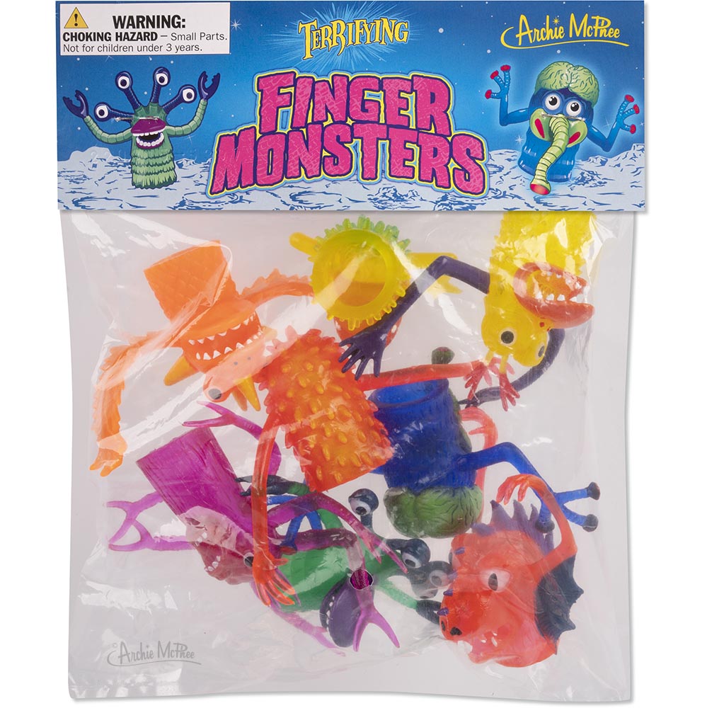 Rubber monster sale finger puppets