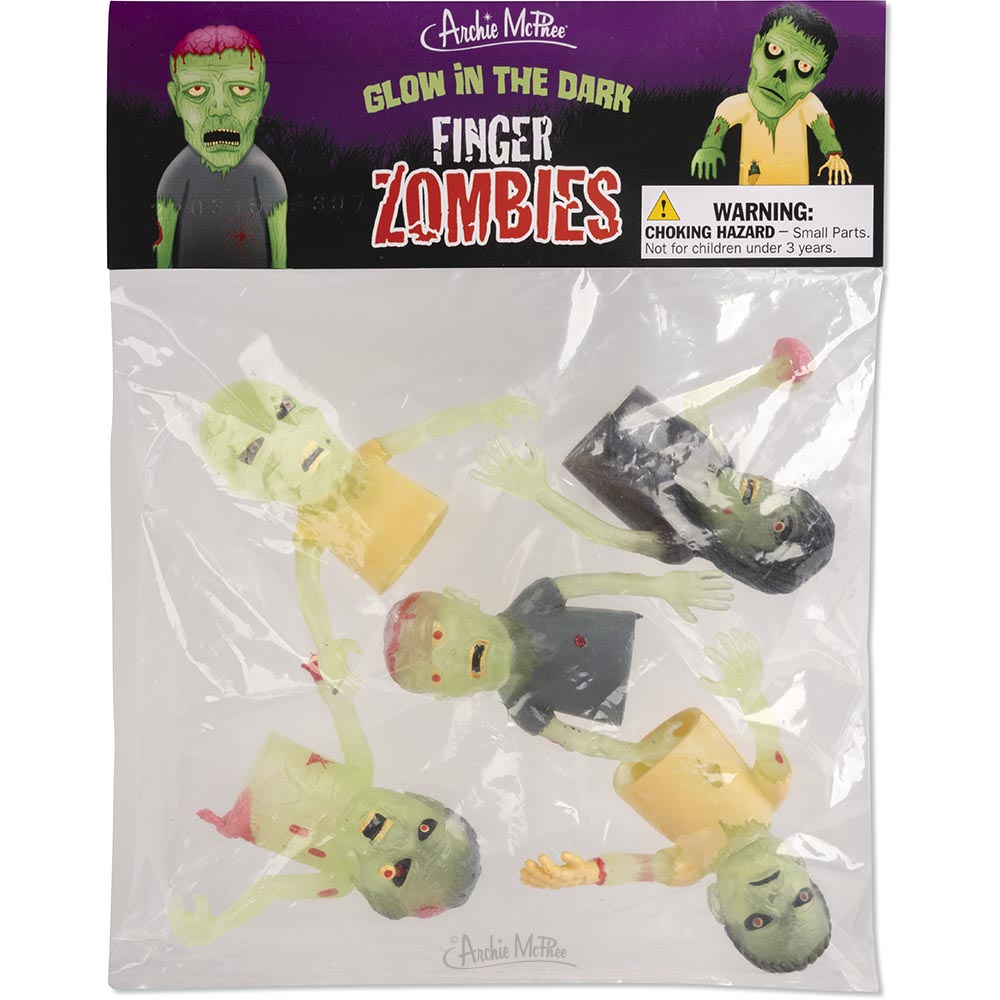 Glow Zombie Finger Puppets