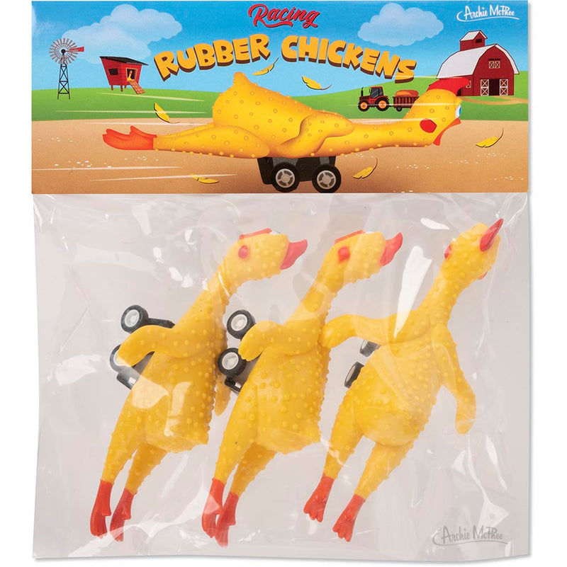 Racing Rubber Chickens - Set of 3 – Archie McPhee