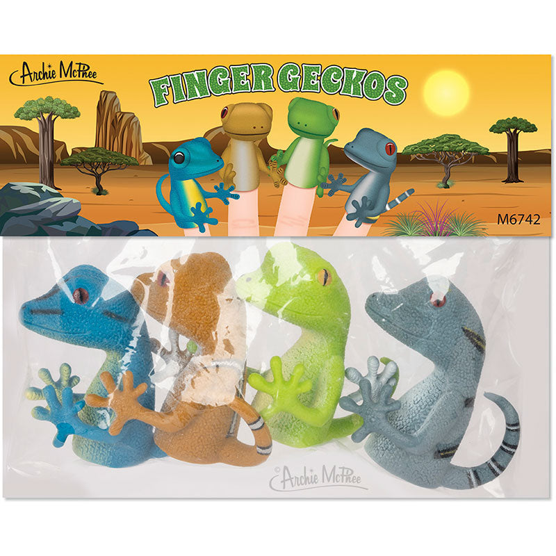 Finger Geckos - Set of 4 – Archie McPhee