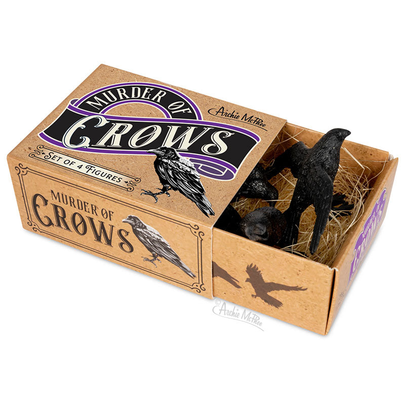 Murder of Crows - Tiny Crow Toy Playset – Archie McPhee