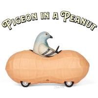Wind-up Pigeon in a peanut car toy