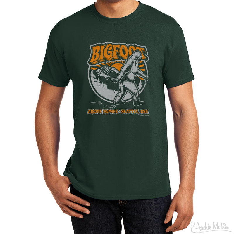 Onweersbui Zichtbaar mengen Retro Bigfoot T-Shirt – Archie McPhee