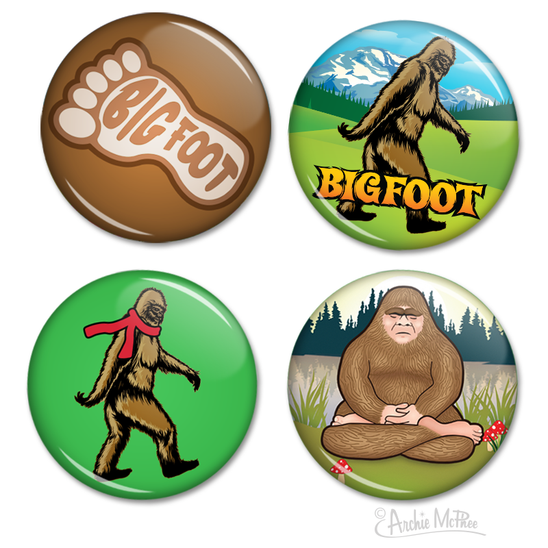 Bigfoot Buttons