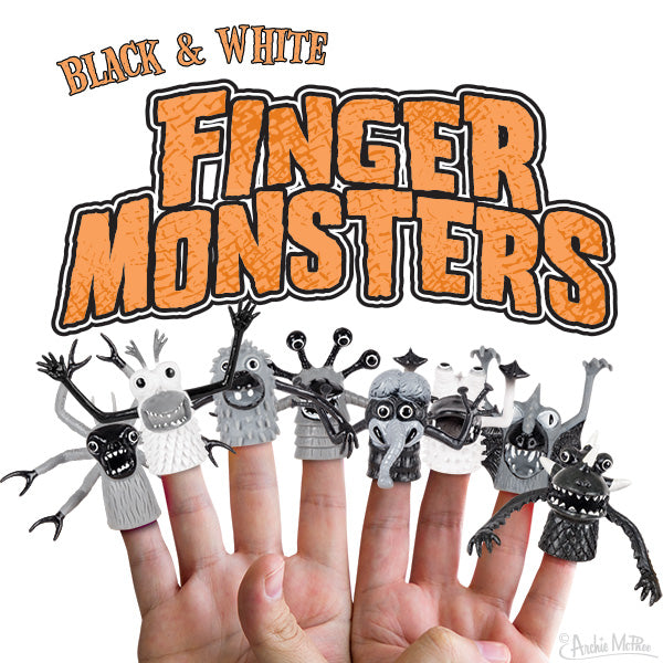 Black and White Finger Monsters - Bulk Box – Archie McPhee
