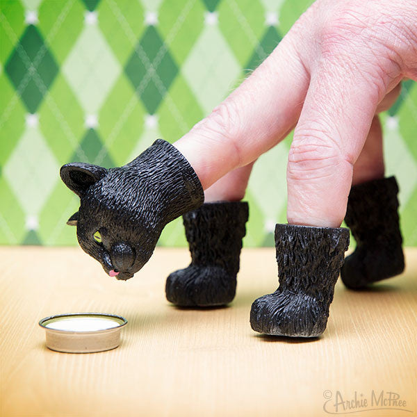 Black Handicat - Black Cat Finger Puppet