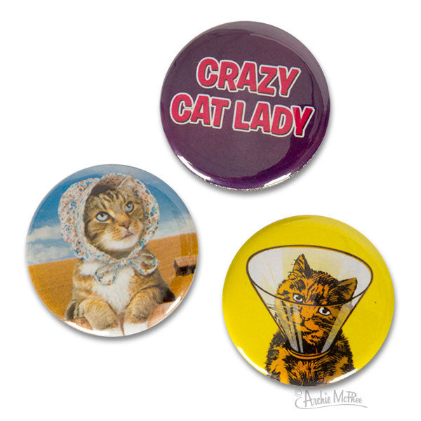 Crazy Cat Lady® Buttons