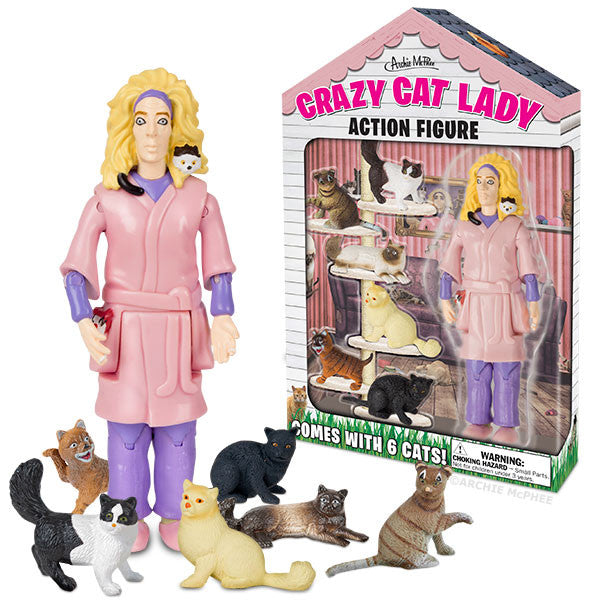 Crazy Cat Lady Action Figure Archie McPhee - Main Image
