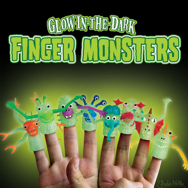 Glow-in-the-Dark Finger Monsters - Bulk Box