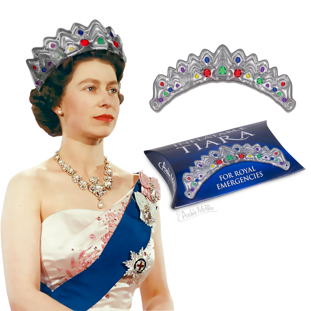 Inflatable Tiara – Archie McPhee Inflatable Tiara – Archie McPhee
