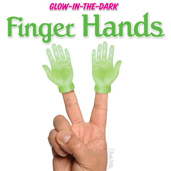 Glow-in-the-Dark Finger Hands