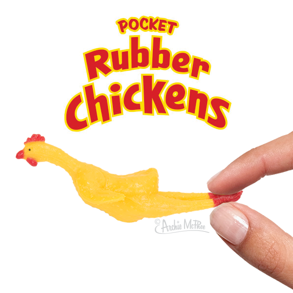Pocket Rubber Chickens - Set of 5