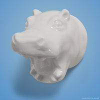 Porcelain Hippo Head