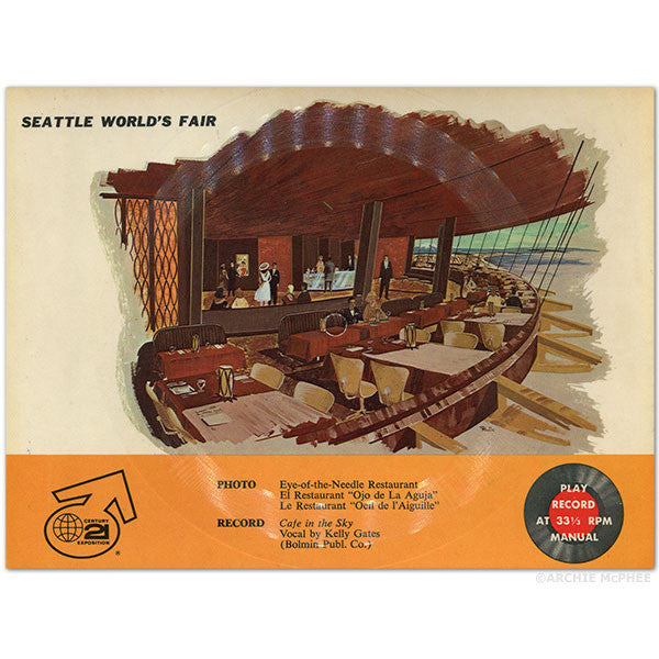 Seattle World's Fair Postcard Records Archie McPhee & Co.