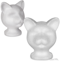 Styrofoam Cat Head